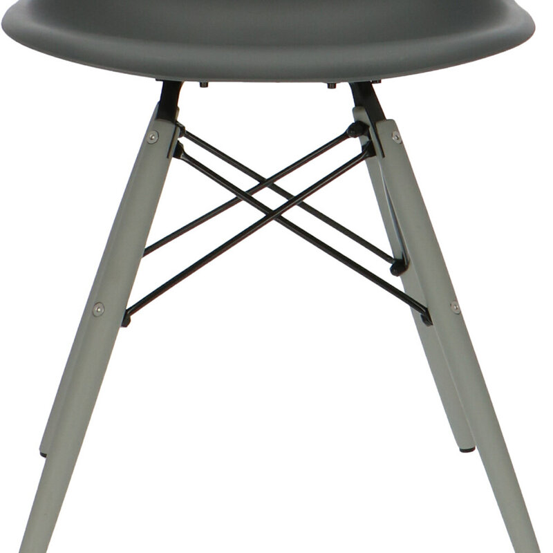 POPfurniture POP Stuhl DSW Graues Untergestell Anthrazit