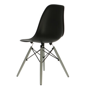 POPfurniture POP Stuhl DSW Graues Untergestell Schwarz