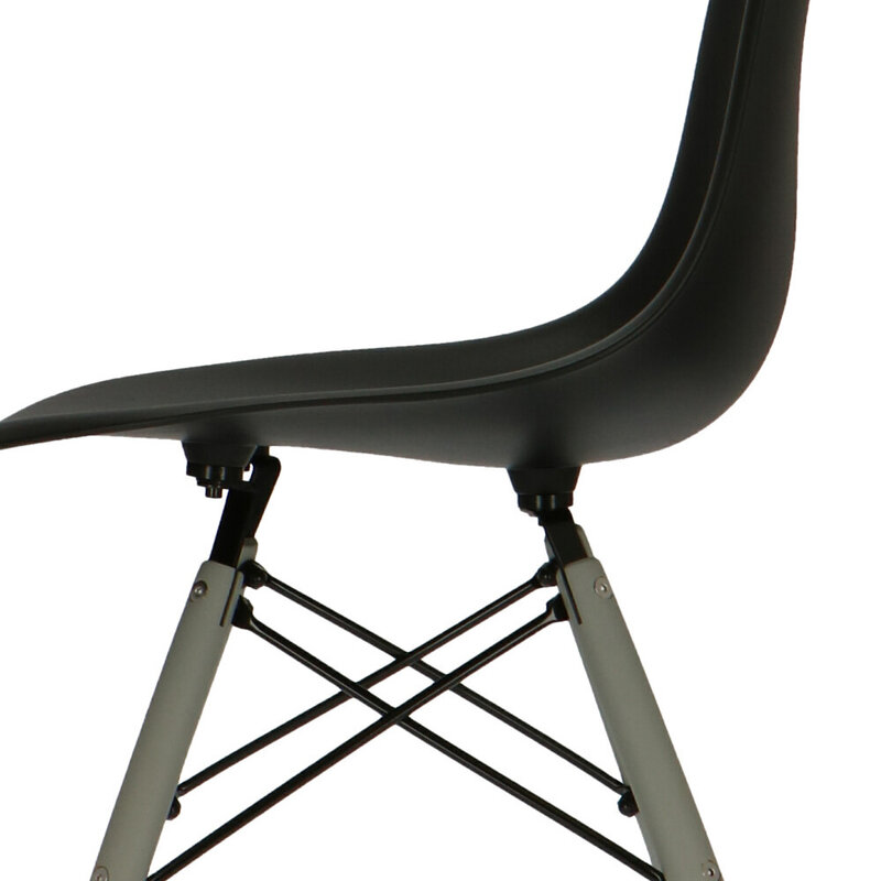 POPfurniture Pop Stol DSW DSW GrŒ Chassis Sort