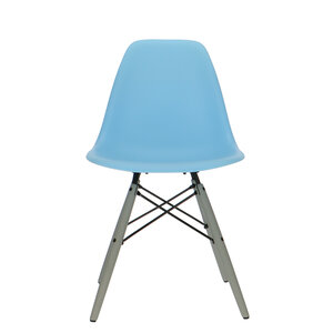 POPfurniture POP Stuhl DSW Graues Untergestell Blau