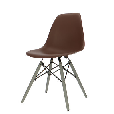 POPfurniture POP Stuhl DSW Graues Untergestell Braun POP Stuhl DSW Graues Untergestell Braun