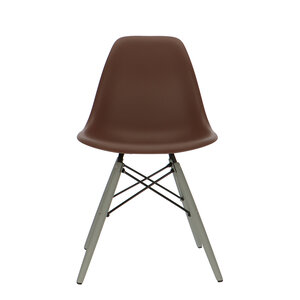 POPfurniture Chaise POP DSW Pieds Gris Brun