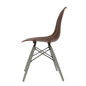 POPfurniture Chaise POP DSW Pieds Gris Brun