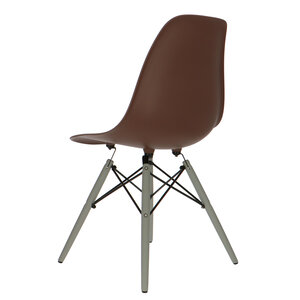 POPfurniture POP Chair DSW Grey Base Brown
