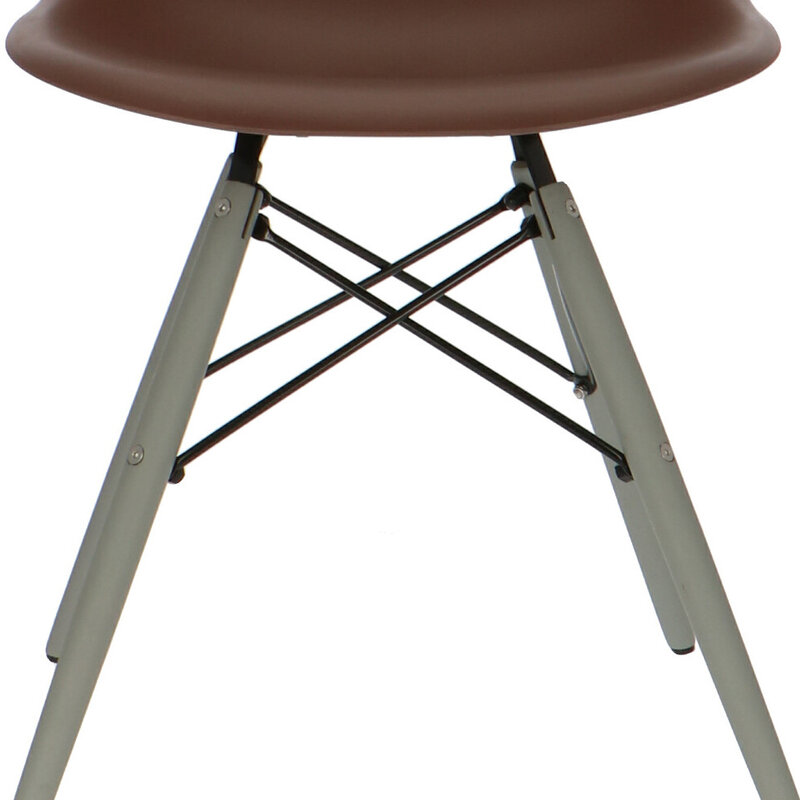 POPfurniture Pop Stol DSW DSW GrŒ Chassis Brun