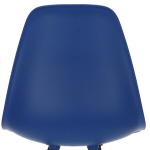 POPfurniture POP Chair DSW Grey Base Dark Blue