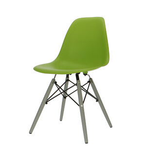 POPfurniture Chaise POP DSW Pieds Gris Vert