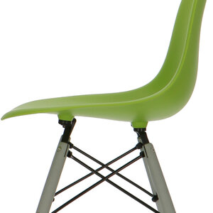 POPfurniture Chaise POP DSW Pieds Gris Vert