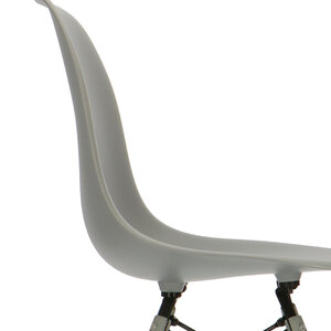 POPfurniture POP Chair DSW Grey Base Grey