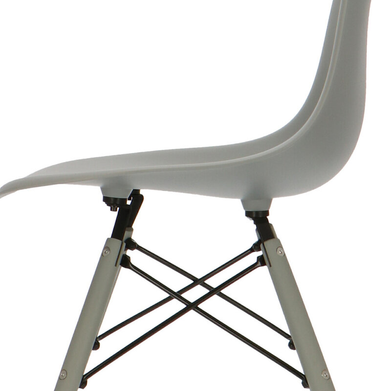 POPfurniture POP Chair DSW Grey Base Grey