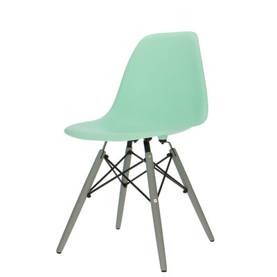 POPfurniture Chaise POP DSW Pieds Gris Vert Menthe Chaise POP DSW Pieds Gris Vert Menthe