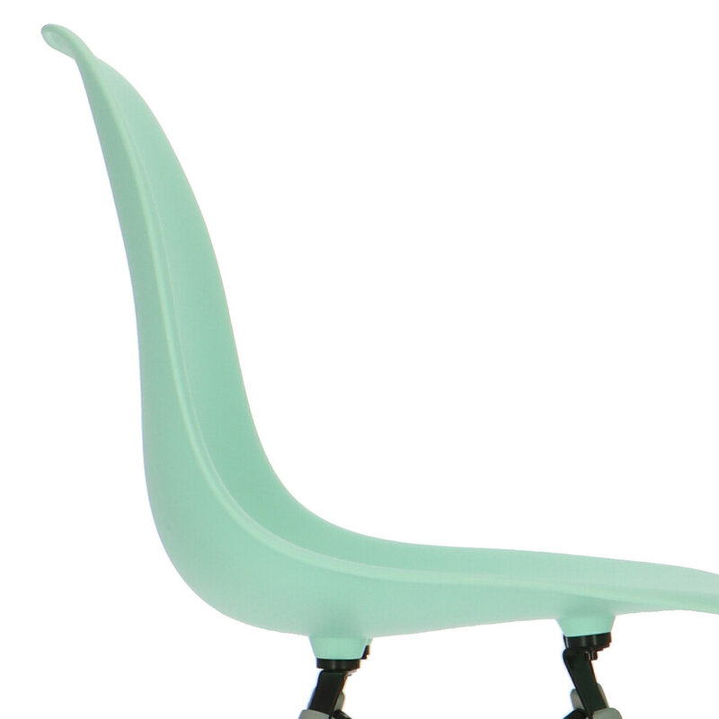 POPfurniture POP Stuhl DSW Graues Untergestell MinzgrŸn