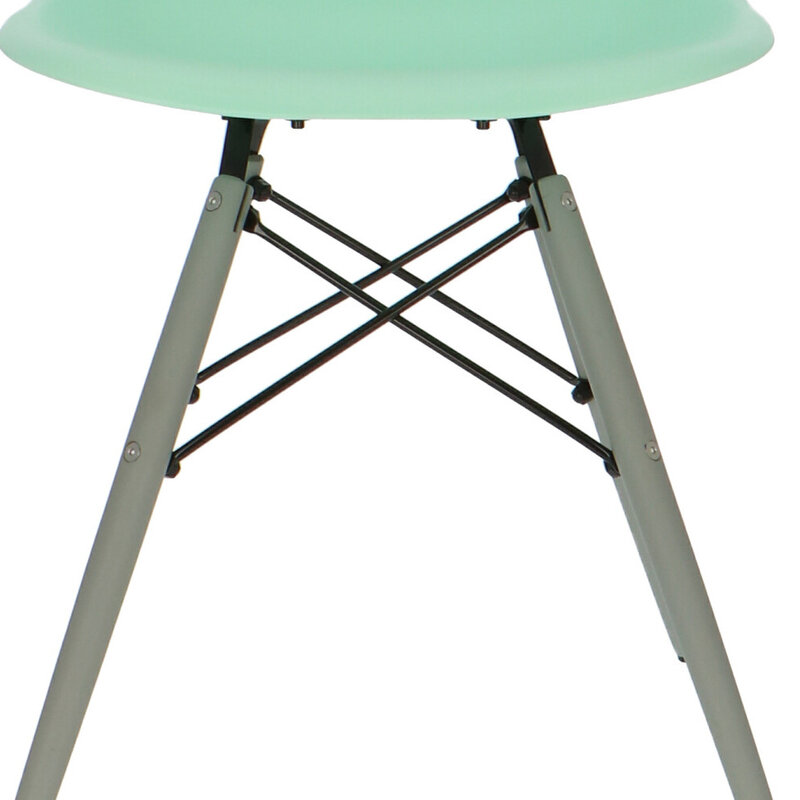 POPfurniture POP Chair DSW Grey Base Mint Green