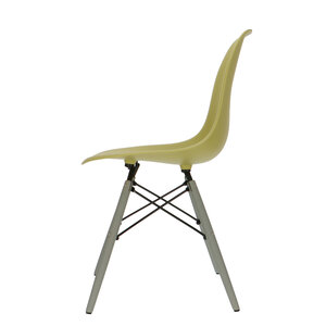 POPfurniture POP Stuhl DSW Graues Untergestell OlivgrŸn