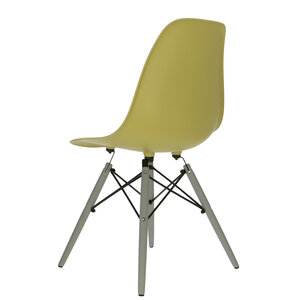POPfurniture POP Chair DSW Grey Base Olive Green
