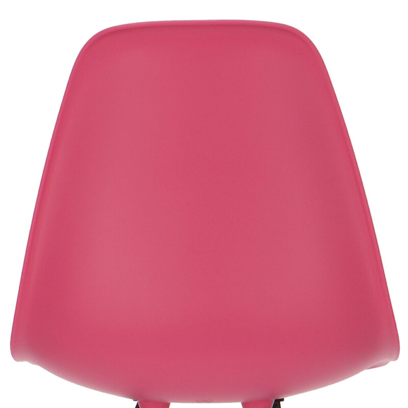 POPfurniture Chaise POP DSW Pieds Gris Rose