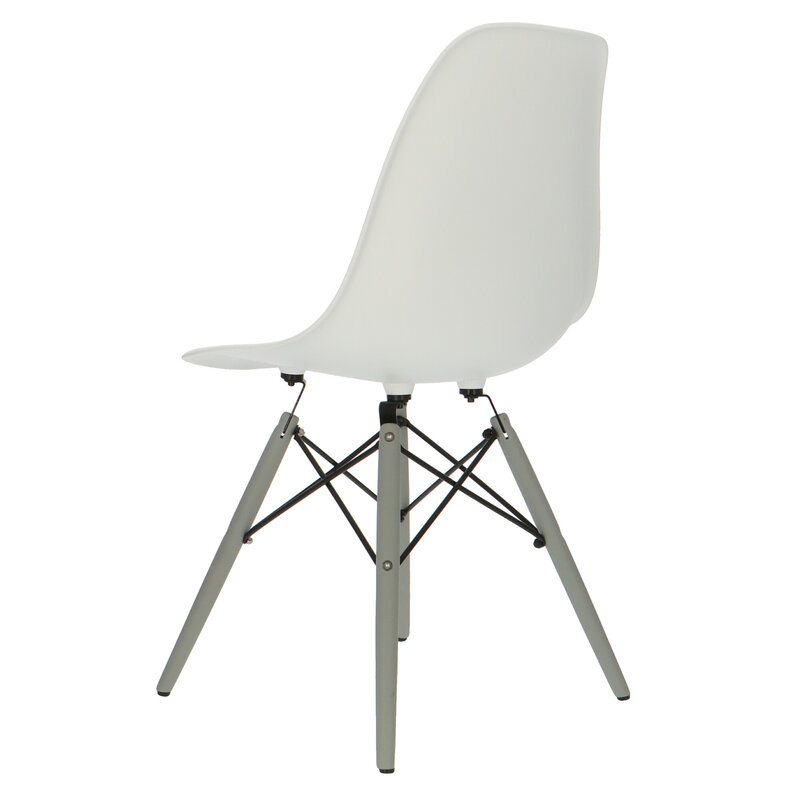 POPfurniture POP Chair DSW Grey Base White