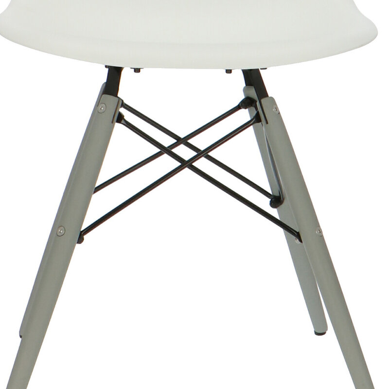 POPfurniture Pop Stol DSW DSW GrŒ Chassis Hvid