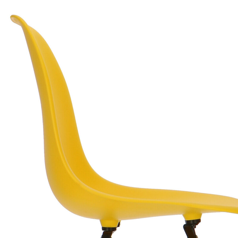 POPfurniture POP Chair DSW Grey Base Yellow