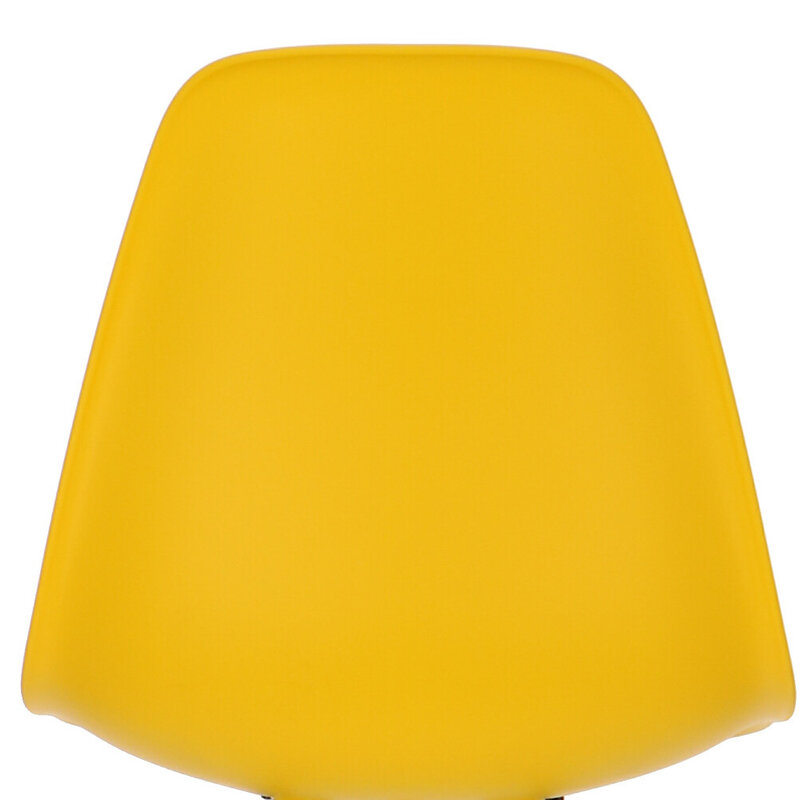 POPfurniture Chaise POP DSW Pieds Gris Jaune