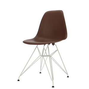 POPfurniture Chaise POP DSR Pieds Blancs Brun