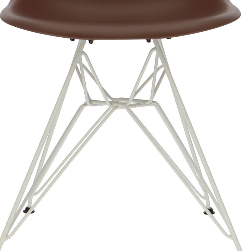 POP Stol DSR Hvid Chassis Brun POPfurniture POP Stol DSR Hvid Chassis Brun