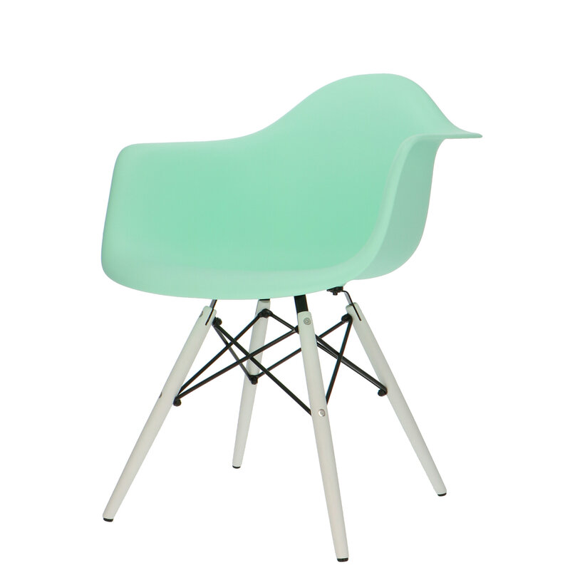 POPfurniture POP Stol DAW Hvid Chassis Mint Grøn