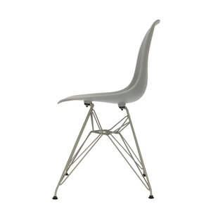 POPfurniture Chaise POP DSR Pieds Gris Gris