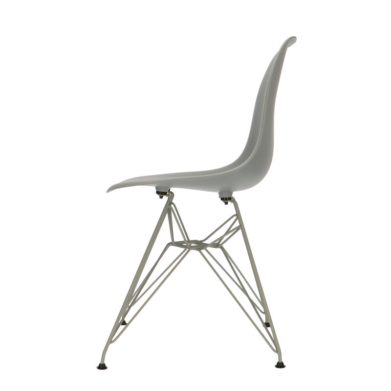 POPfurniture POP Stuhl DSR Graues Untergestell Grau