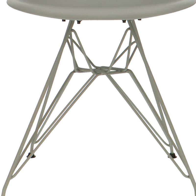 POPfurniture POP Chair DSR Grey Base Grey