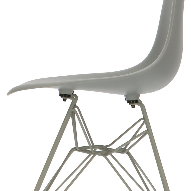 POPfurniture POP Chair DSR Grey Base Grey
