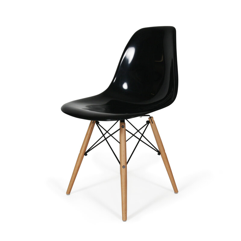 POPfurniture POP Chair DSW Shiny Black