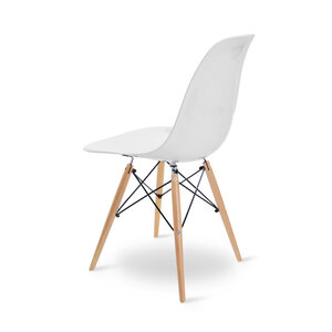 POPfurniture POP Chair DSW Shiny White