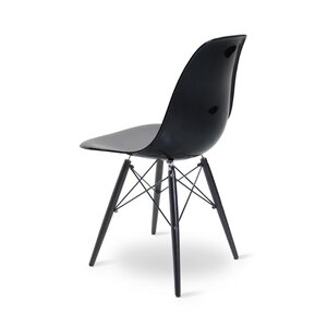 POPfurniture POP Chair DSW Schwarzes Untergestell Shiny Black