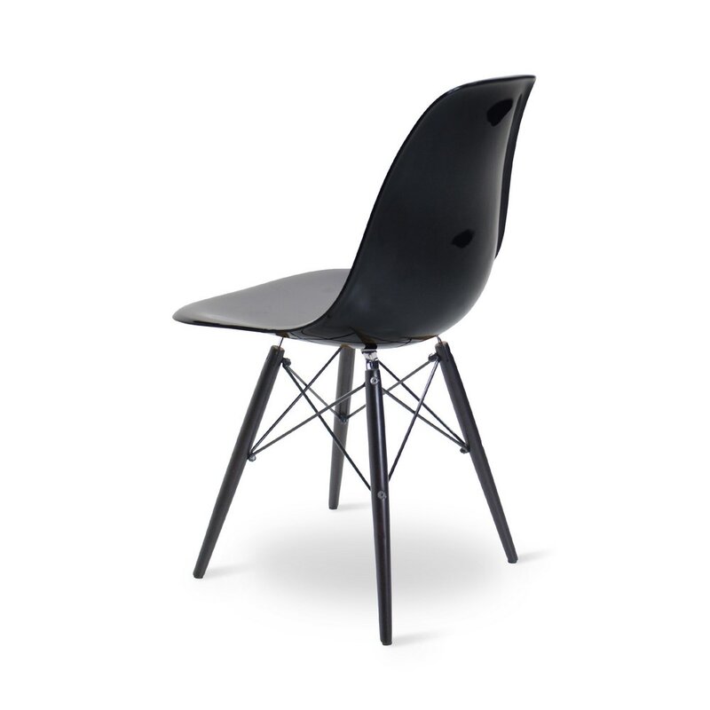 POP Chair DSW Sort Chassis Shiny Black POPfurniture POP Chair DSW Sort Chassis Shiny Black