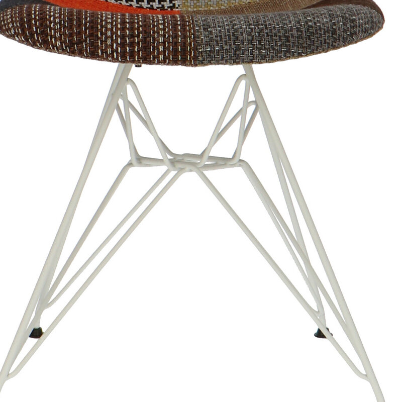 POP Chair DSR Pieds Blancs Patchwork POPfurniture POP Chair DSR Pieds Blancs Patchwork