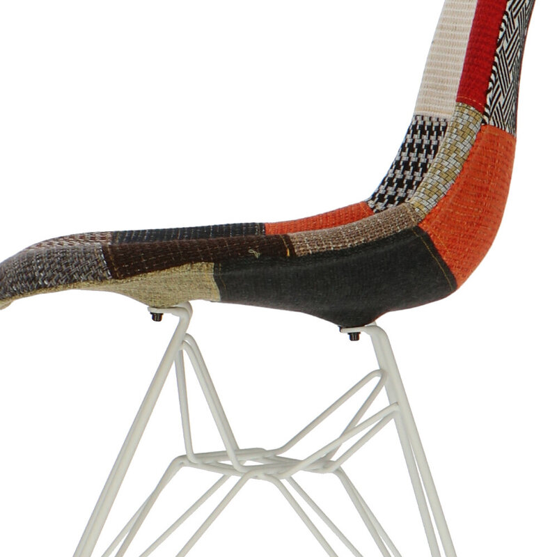 POPfurniture POP Chair DSR Vit Bas Patchwork