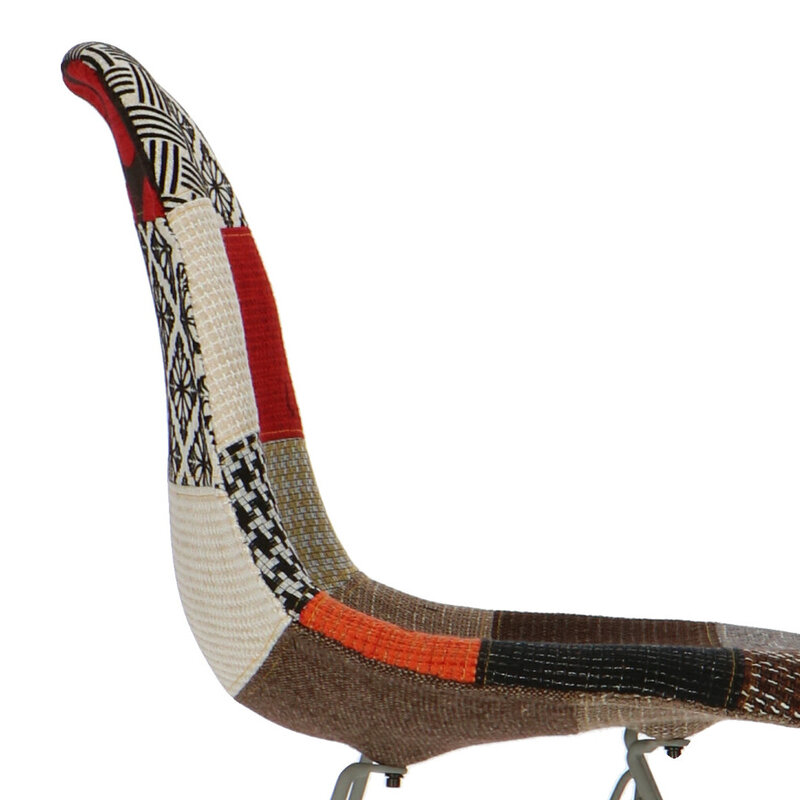 POPfurniture POP Chair DSR Grå Bas Patchwork