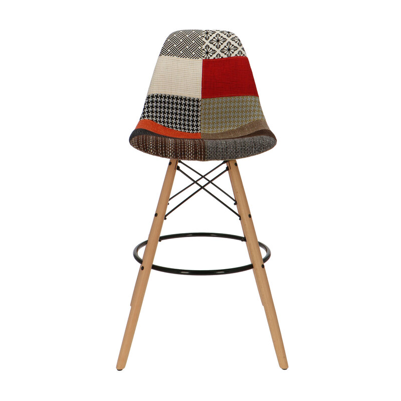 POPfurniture POP Chair DSW Bar Stool Patchwork