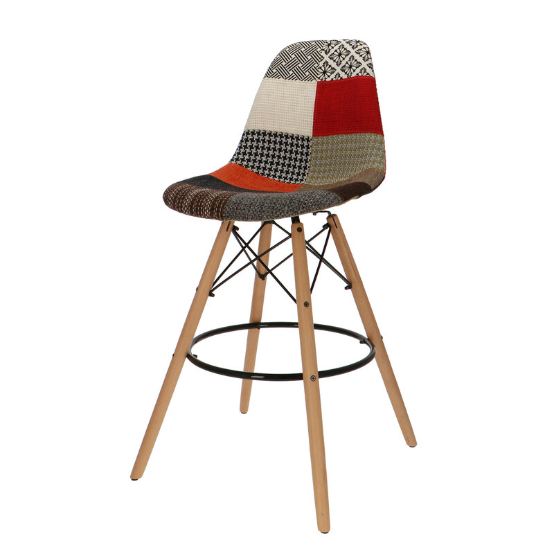 POPfurniture POP Chair DSW Bar Stool Patchwork
