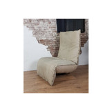 Relaxfauteuil Indi Kenia leer taupe