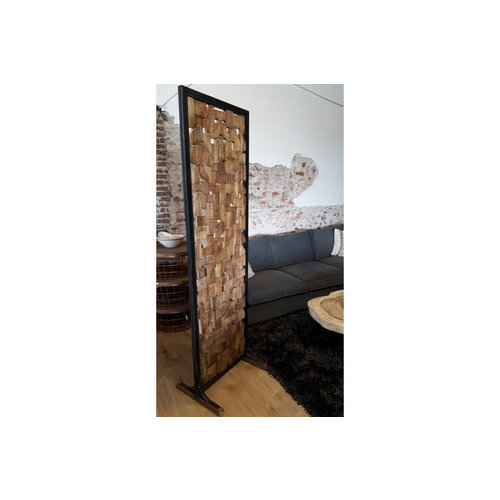 Lifestyle roomdivider teakhout Lifestyle roomdivider teakhout