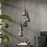 Hanglamp | Baltimore Getrapt | 5x Ø15cm