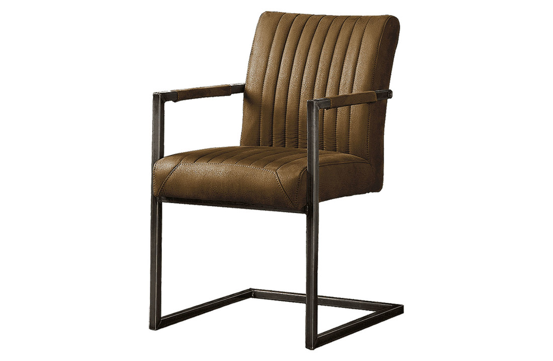 Tower Living - Stoel Ferro met armleuning | Cognac