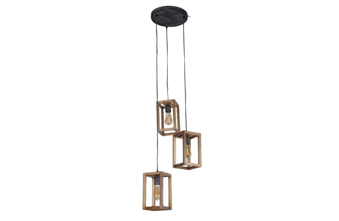 Mangohouten Hanglamp | New Orleans getrapt | 3L