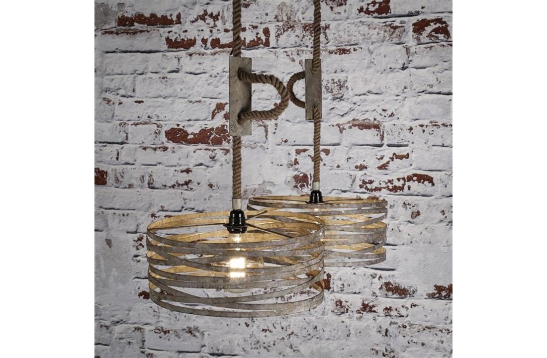 Hanglamp | Nashville zink | 2xØ40