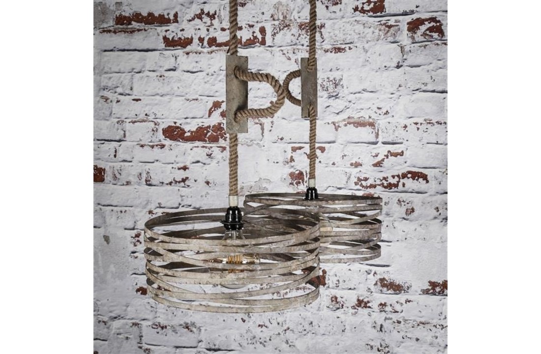 Hanglamp | Nashville zink | 2xØ40