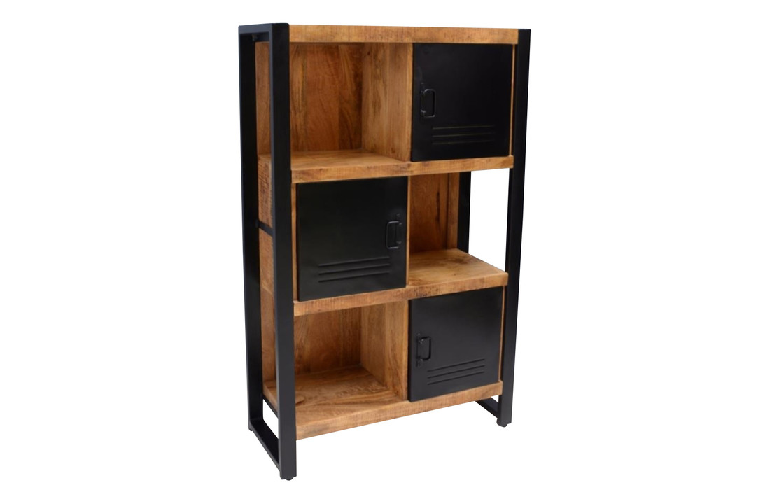 Kabinet Bas | Mangohout & staal | 135 cm