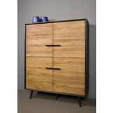 Tower Living Bresso | Bergkast massief eikenhout | 130 cm