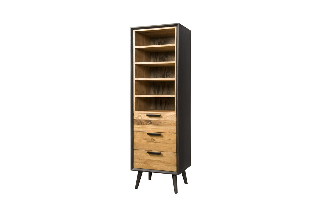 Tower Living Bresso | Boekenkast massief eikenhout | 55 cm